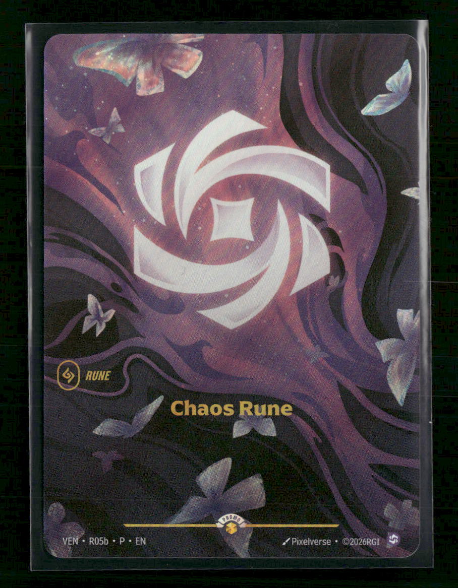 Chaos Rune (Vendetta) #R05b Foil - Riftbound Organized Play Promotional Cards