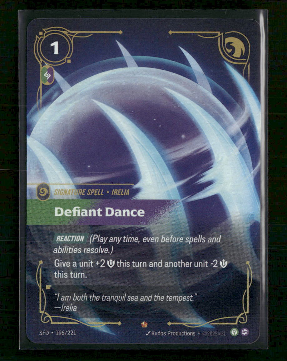Defiant Dance #196/221 Foil Epic - Riftbound Spiritforged