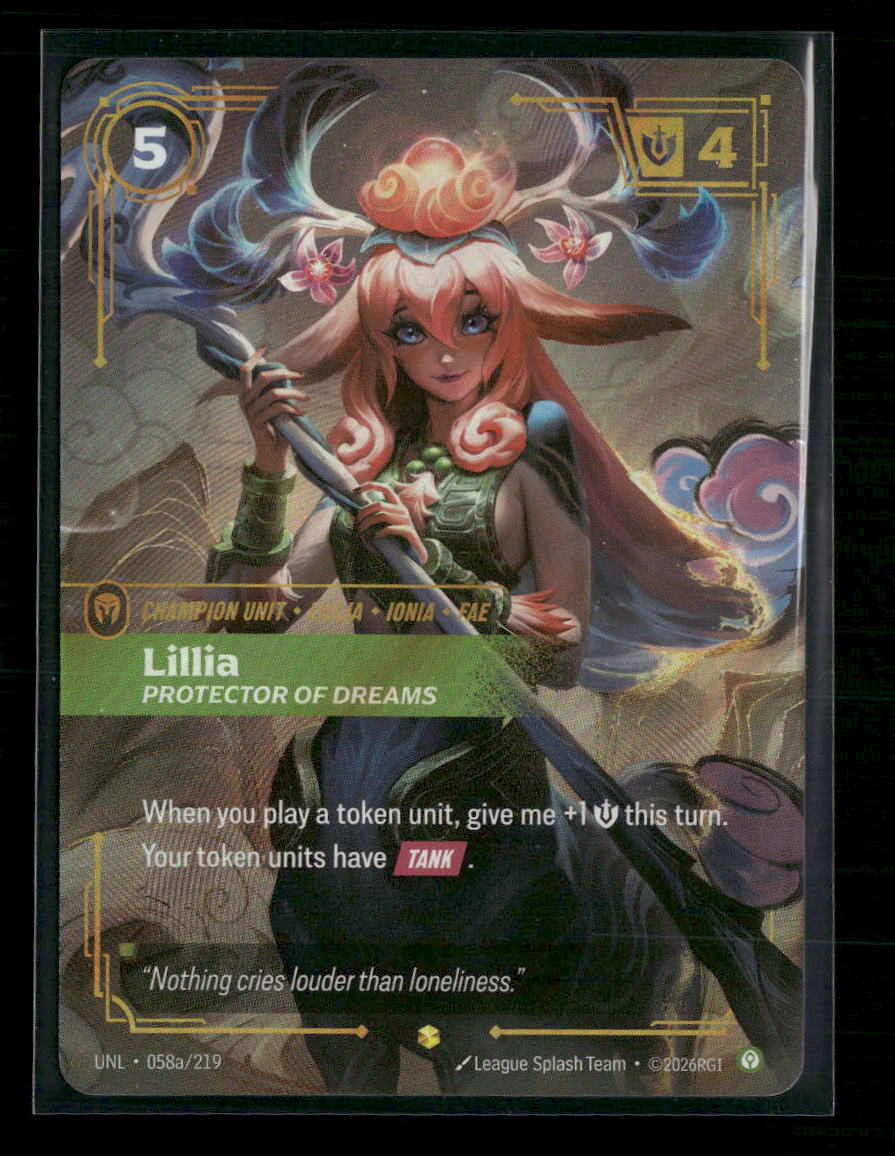 Lillia, Protector of Dreams (Alternate Art) #058a/219 Foil - Riftbound