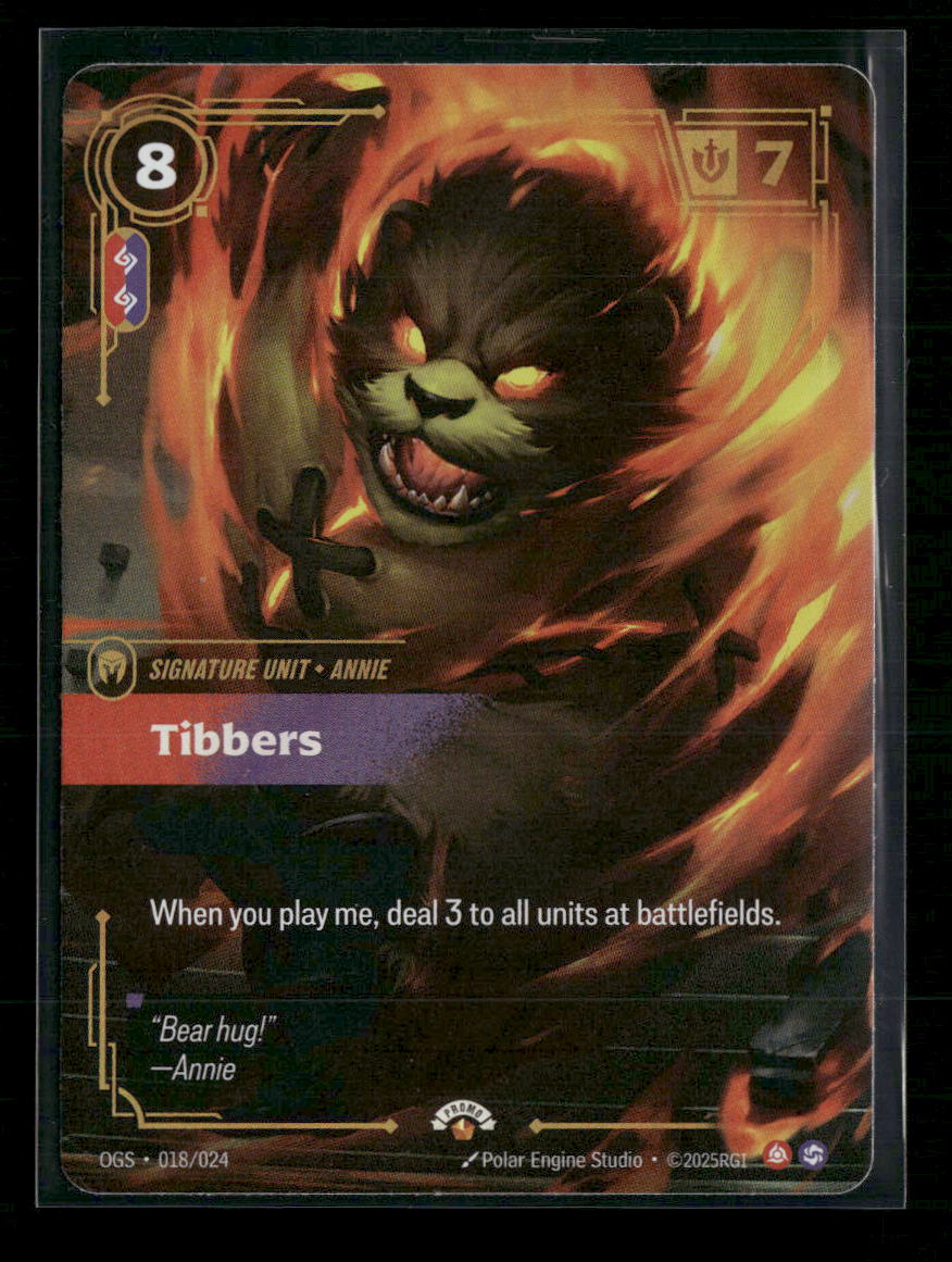 Tibbers #018/024 Foil - Riftbound Organized Play Promotional Cards