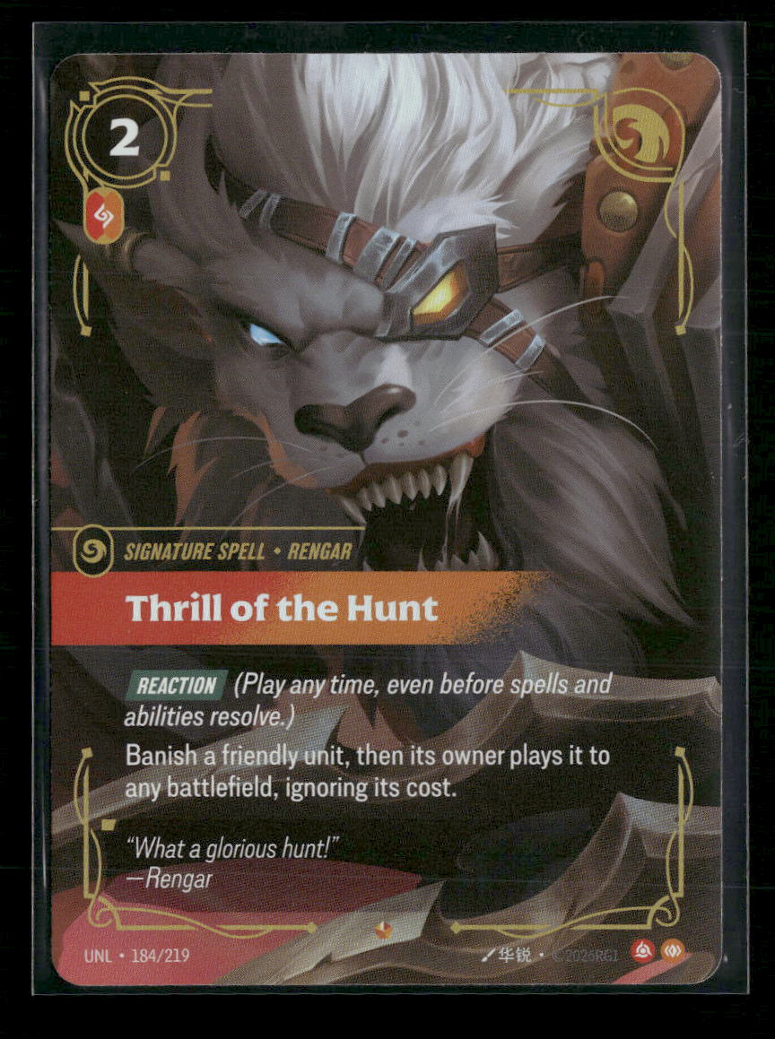 Thrill of the Hunt #184/219 Foil Epic - Riftbound Unleashed
