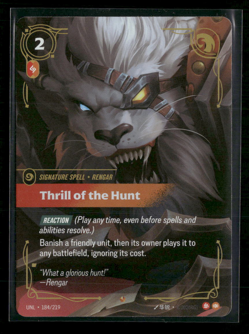 Thrill of the Hunt #184/219 Foil Epic - Riftbound Unleashed
