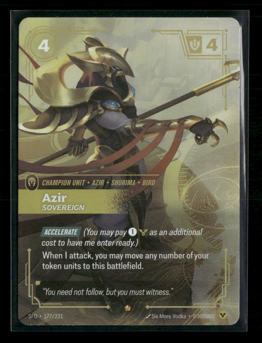 Azir #177/221 Foil Epic - Riftbound Spiritforged