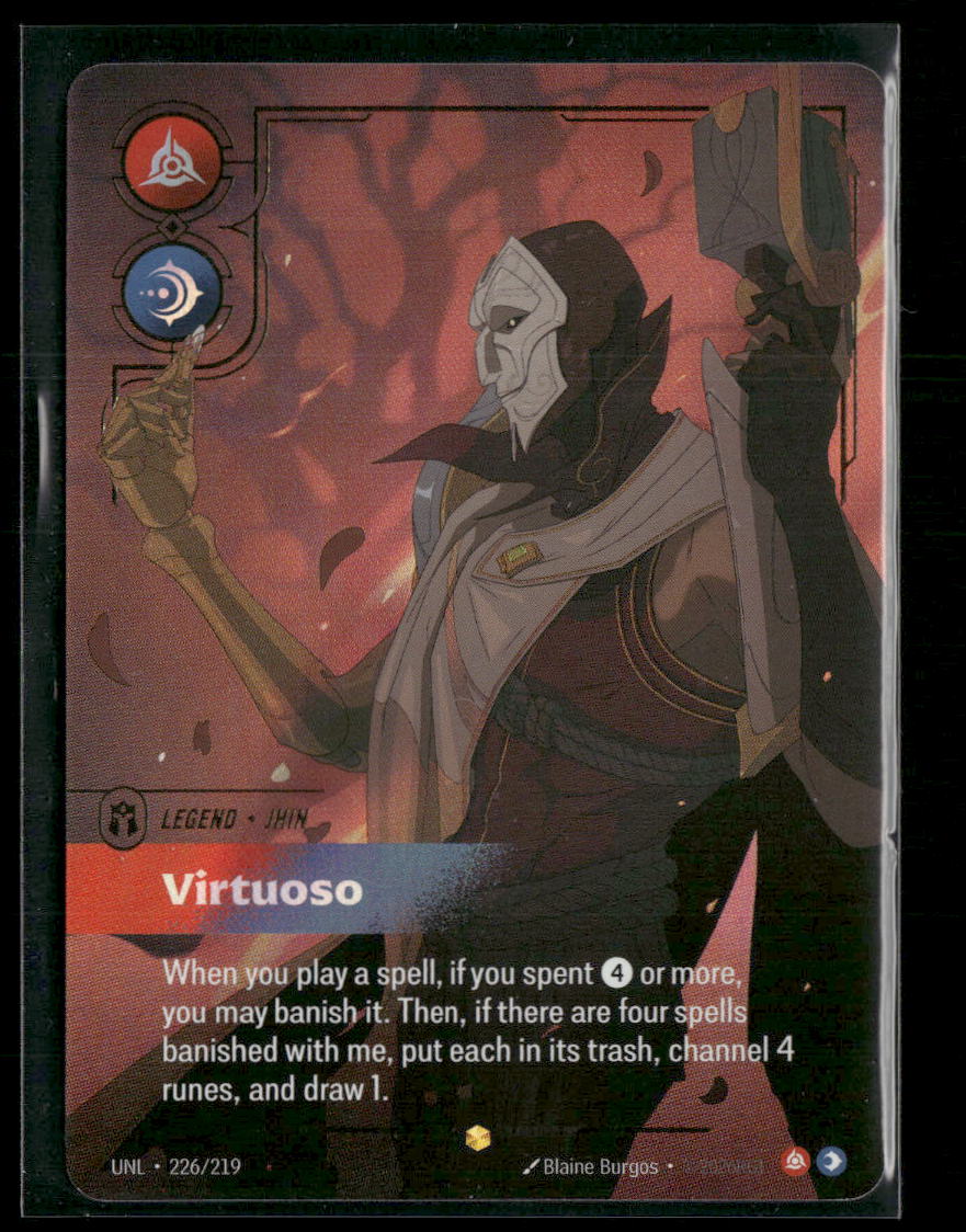 Jhin, Virtuoso (Overnumbered) #226/219 Foil Showcase - Riftbound Unleashed