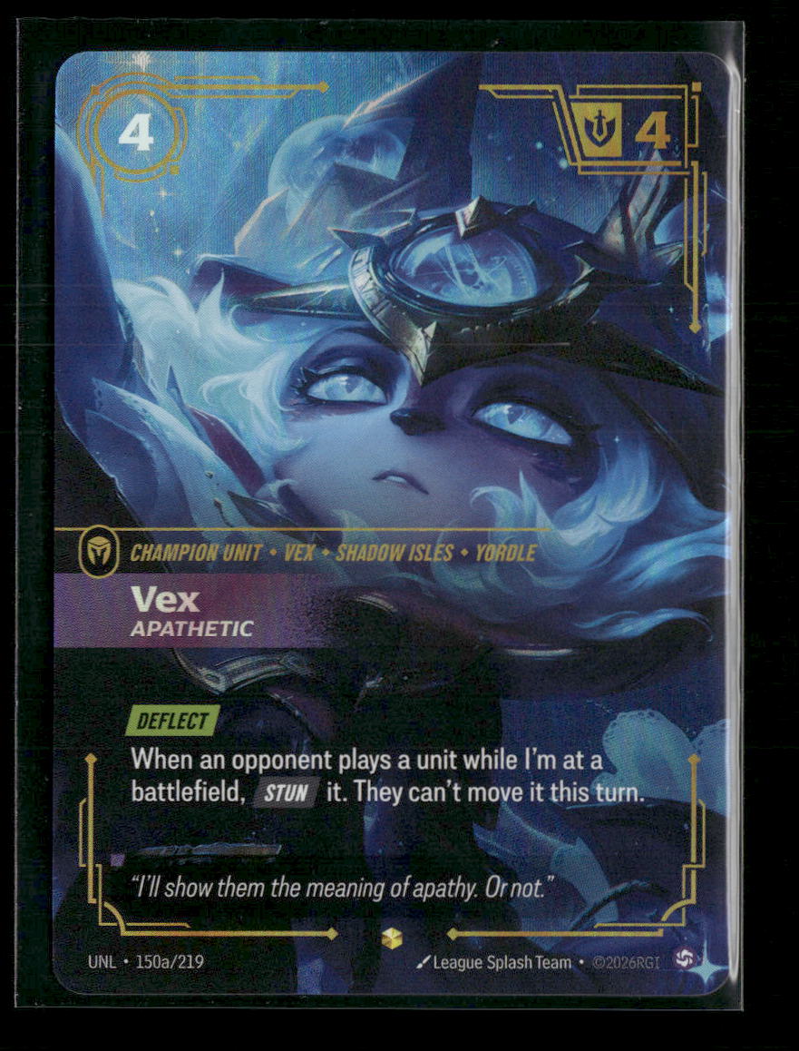 Vex, Apathetic (Alternate Art) #150a/219 Foil Showcase - Riftbound Unleashed