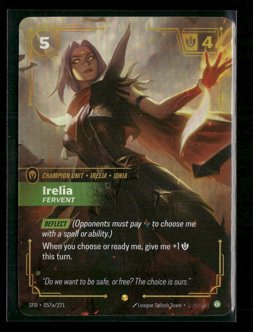Irelia - Fervent (Alternate Art) #057a/221 Foil - Riftbound