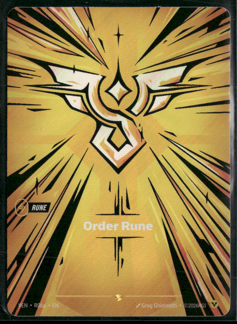 Order Rune (R06a) #R06a Showcase - Riftbound Vendetta