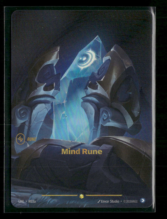 Mind Rune #R03a Foil Showcase - Riftbound Unleashed