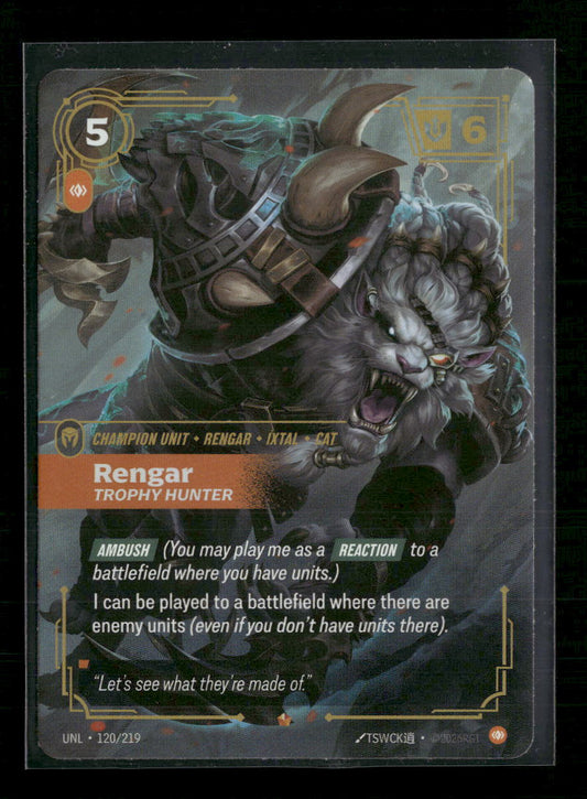 Rengar - Trophy Hunter #120/219 Foil Epic - Riftbound Unleashed