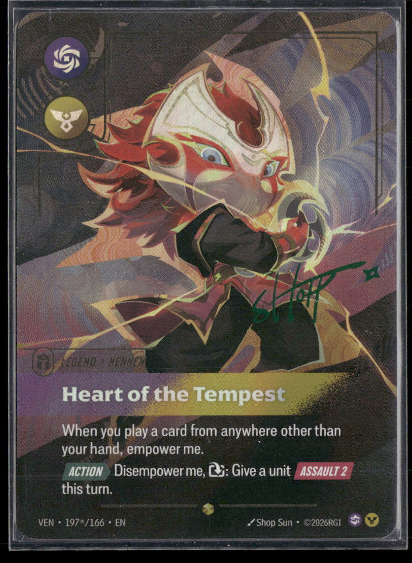 Kennen, Heart of the Tempest (Signature) #197*/166 Showcase - Riftbound Vendetta