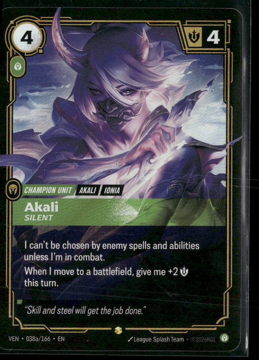 Akali #038a/166 Legendary - Riftbound
