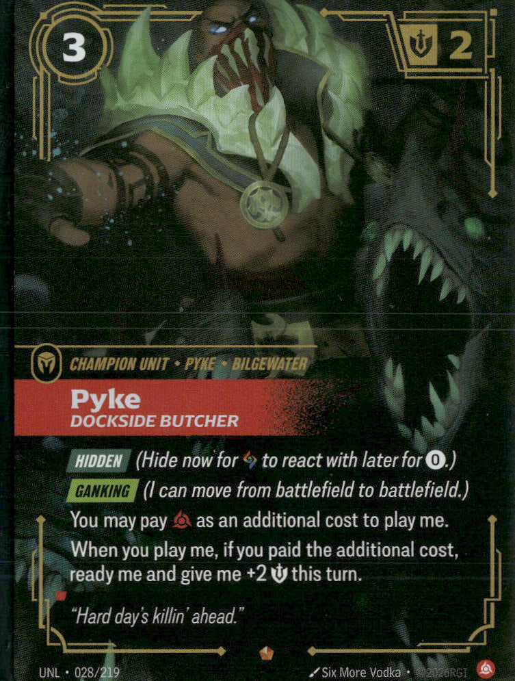 Pyke, Dockside Butcher #28/219 - Riftbound