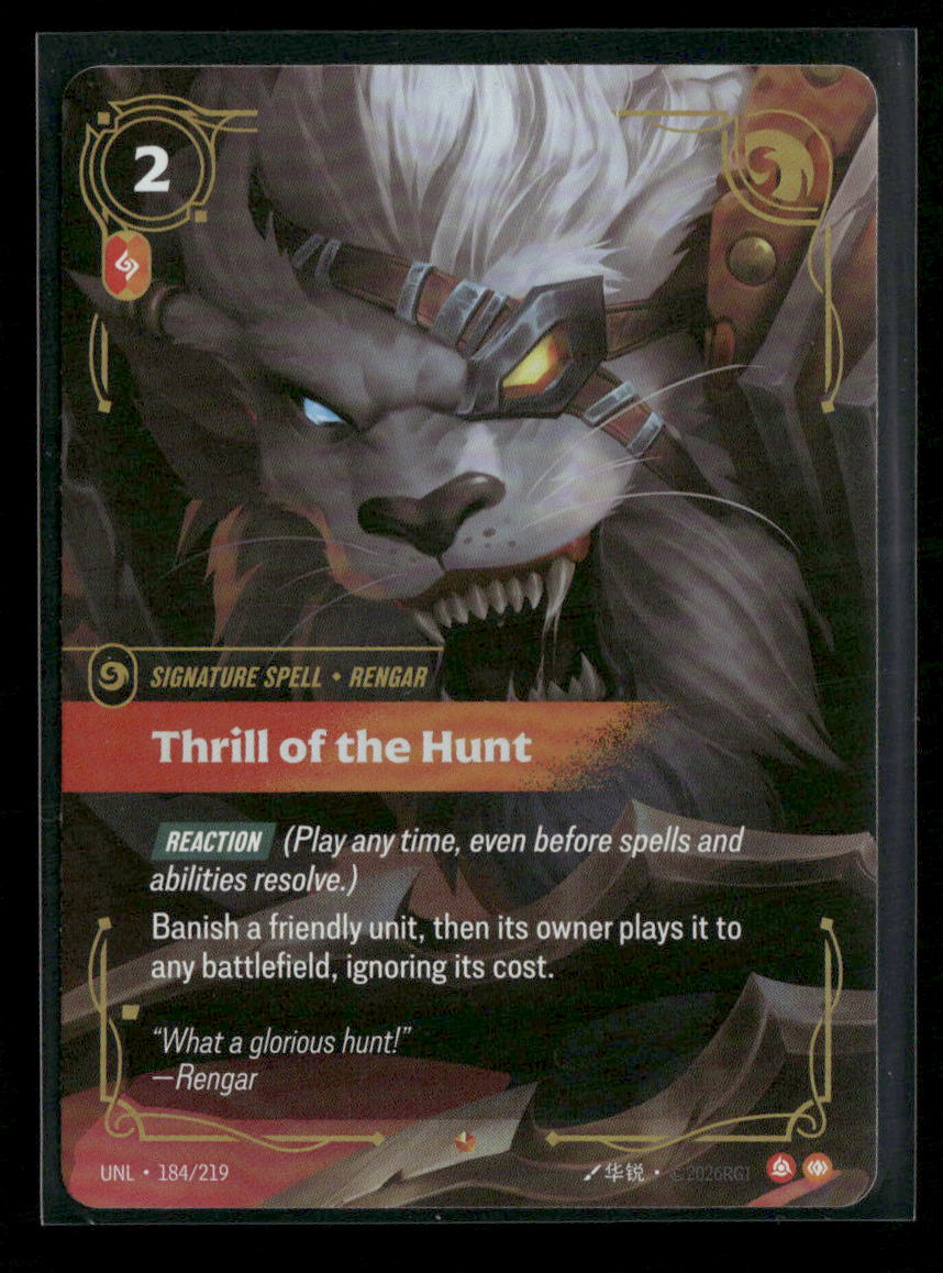 Thrill of the Hunt #184/219 - Riftbound