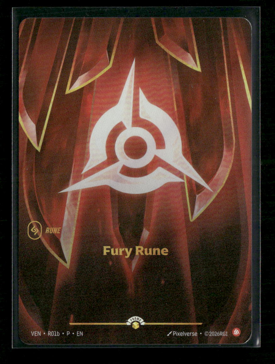 Fury Rune (Vendetta) #R01b - Riftbound Organized Play Promotional Cards