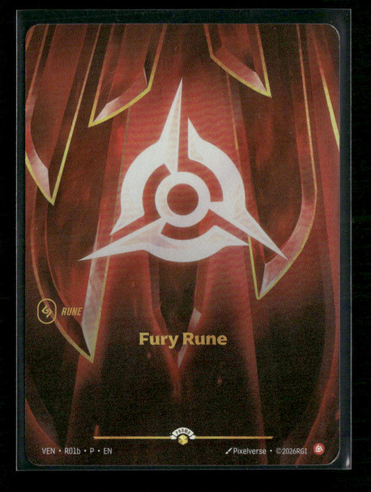 Fury Rune (Vendetta) #R01b - Riftbound Organized Play Promotional Cards
