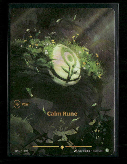 Calm Rune (R02a) #R02a Showcase - Riftbound Unleashed