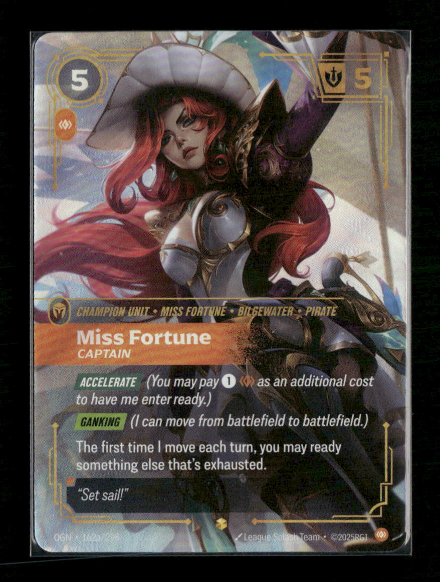 Miss Fortune, Captain (Alternate Art) #162a/298 Showcase - Riftbound Origins