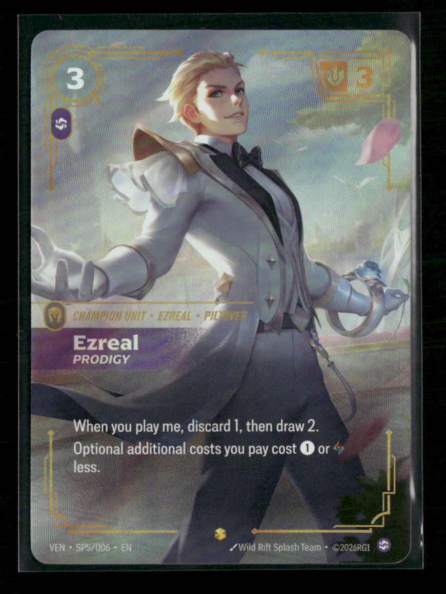 Ezreal, Prodigy #5/6 Legendary - Riftbound