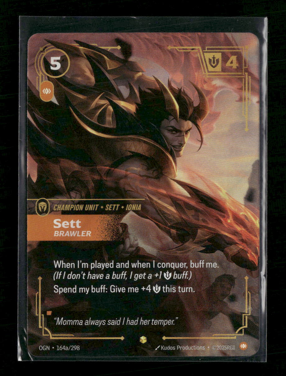 Sett, Brawler (Alternate Art) #164a/298 Foil Showcase - Riftbound Origins