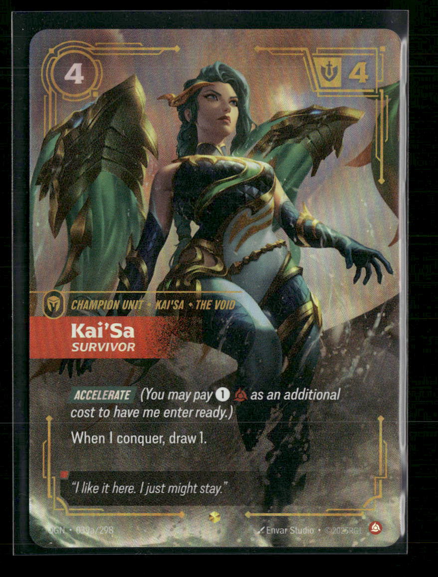 Kai'Sa - Survivor (Alternate Art) #039a/298 Foil Showcase - Riftbound Origins