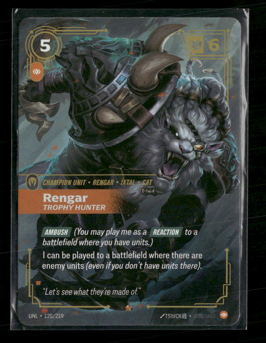 Rengar, Trophy Hunter #120/219 Foil Epic - Riftbound Unleashed