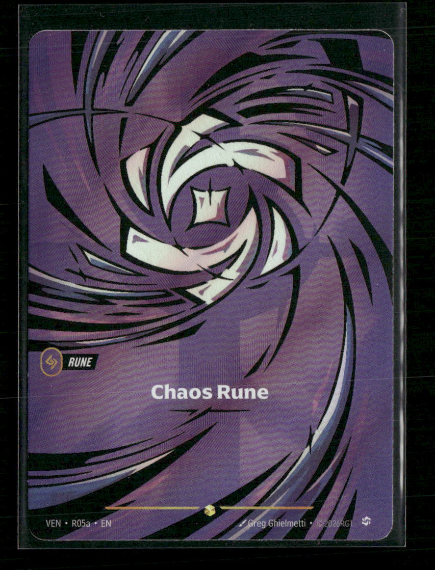 Chaos Rune #R05a Foil Showcase - Riftbound Vendetta
