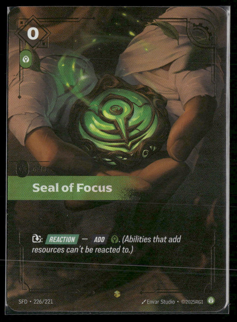 Seal of Focus #226/221 Mythic - Riftbound Spiritforged