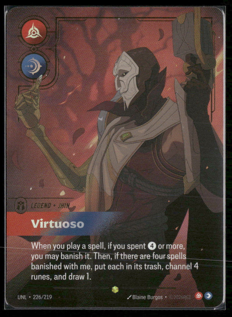 Jhin, Virtuoso (Overnumbered) #226/219 Showcase - Riftbound Unleashed