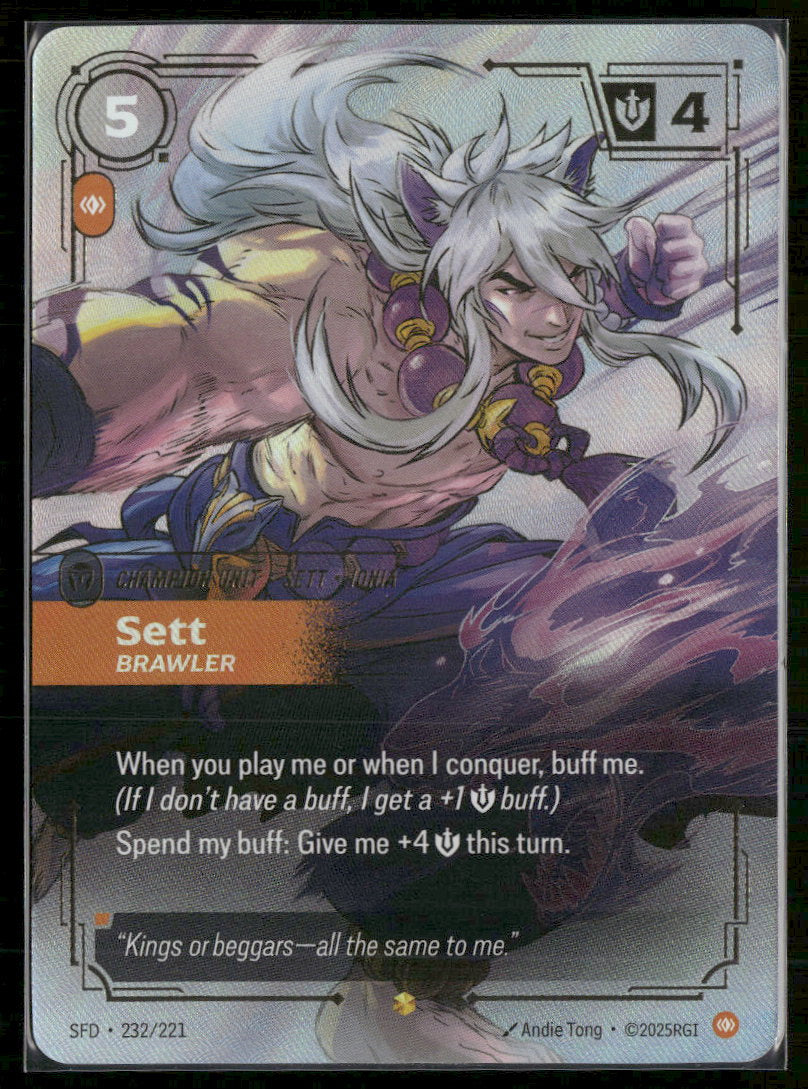Sett #232/221 Legendary - Riftbound Spiritforged