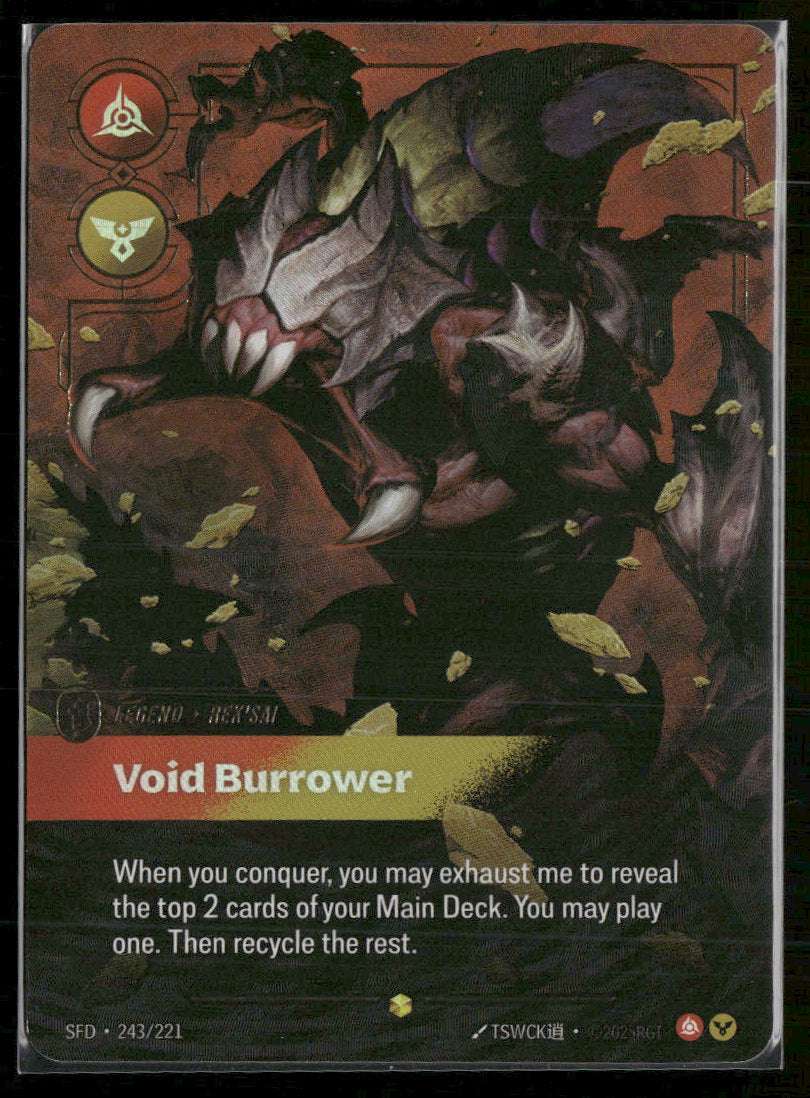Void Burrower #243/221 Legendary - Riftbound Spiritforged