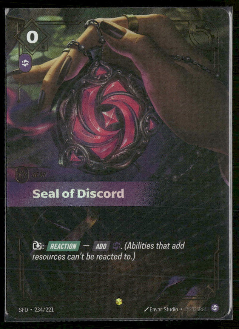 Seal of Discord #234/221 Epic - Riftbound Spiritforged