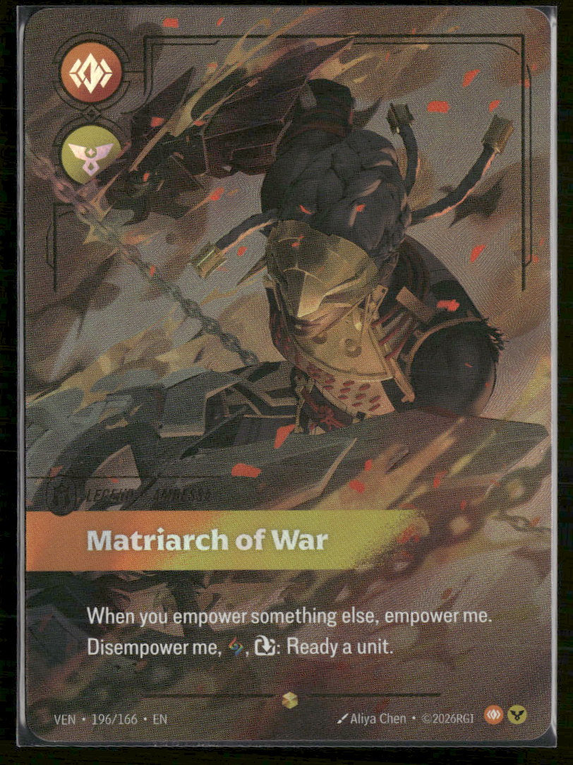 Matriarch of War #196/166 Legendary - Riftbound