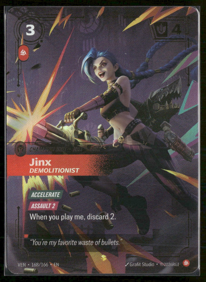 Jinx - Demolitionist #168/166 Legendary - Riftbound