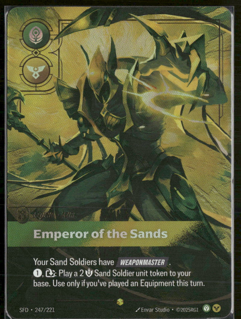 Emperor of the Sands #247/221 Legendary - Riftbound Spiritforged