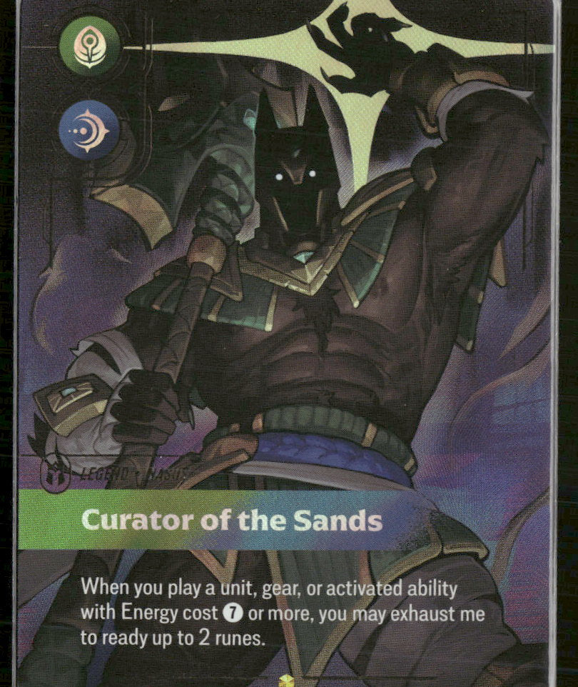 Nasus, Curator of the Sands (Overnumbered) #192/166 - Riftbound
