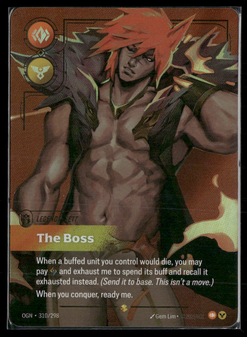 Sett, The Boss (Overnumbered) #310/298 Showcase - Riftbound Origins
