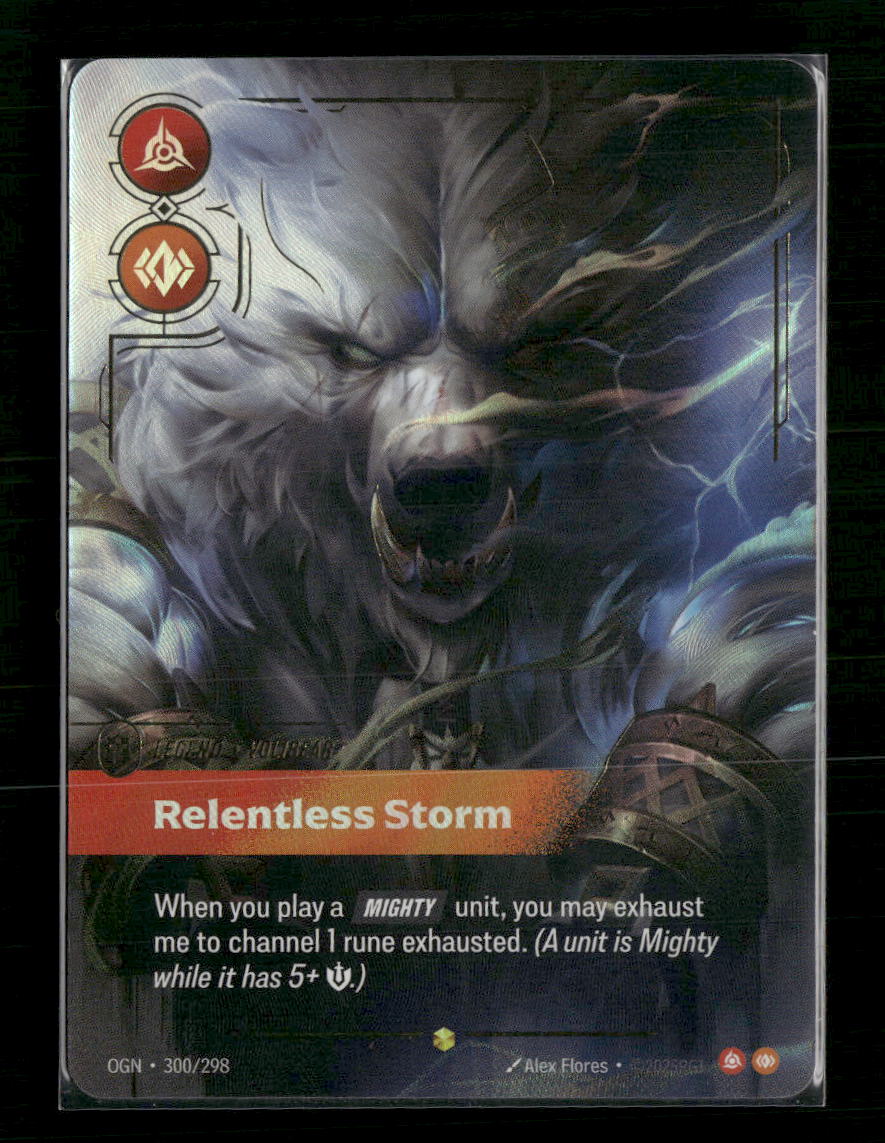 Volibear, Relentless Storm (Overnumbered) #300/298 Foil - Riftbound