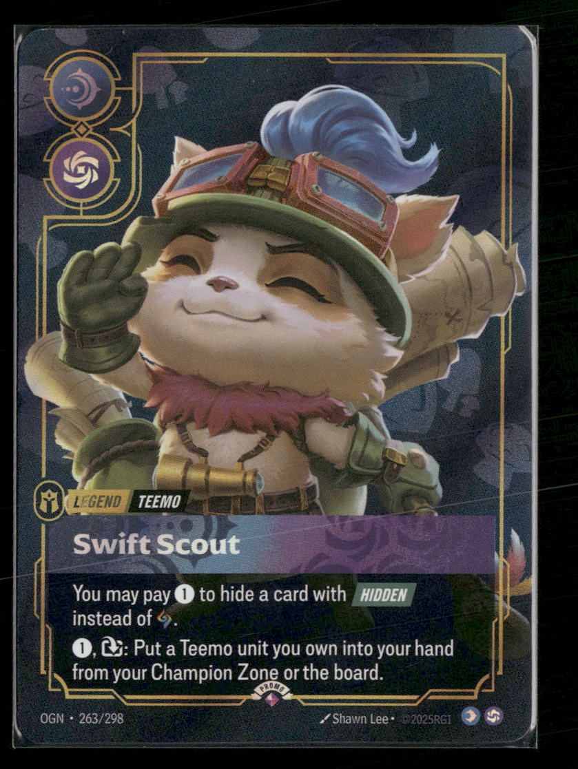 Teemo, Swift Scout #263/298 Foil - Riftbound Organized Play Promotional Cards
