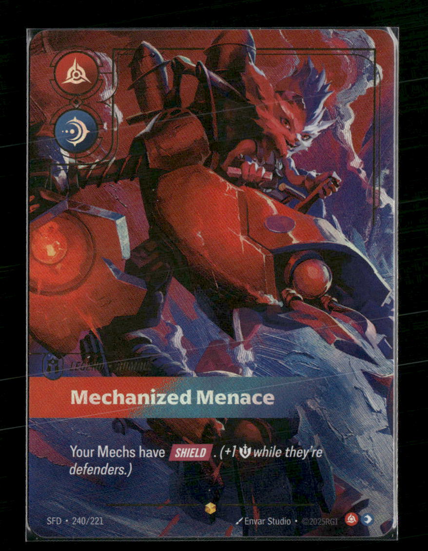 Rumble, Mechanized Menace (Overnumbered) #240/221 Foil - Riftbound