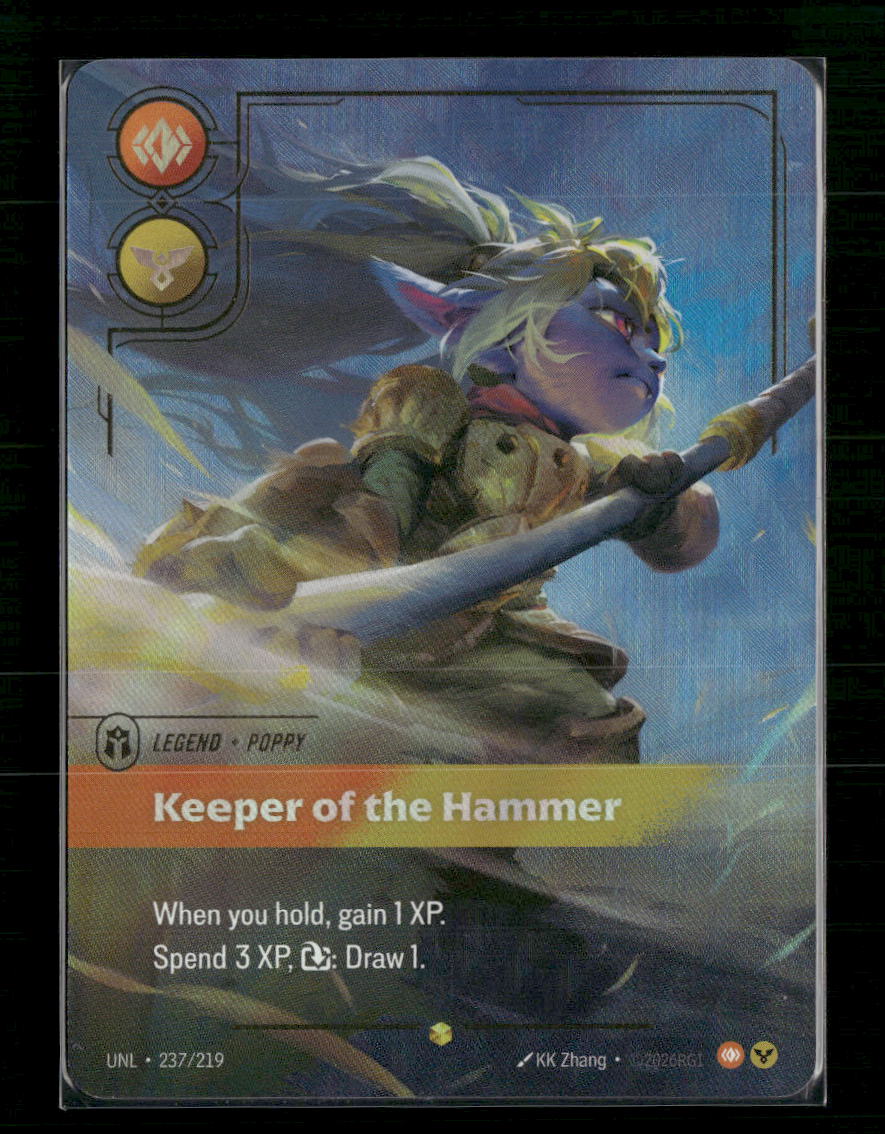 Poppy, Keeper of the Hammer (Overnumbered) #237/219 Foil - Riftbound