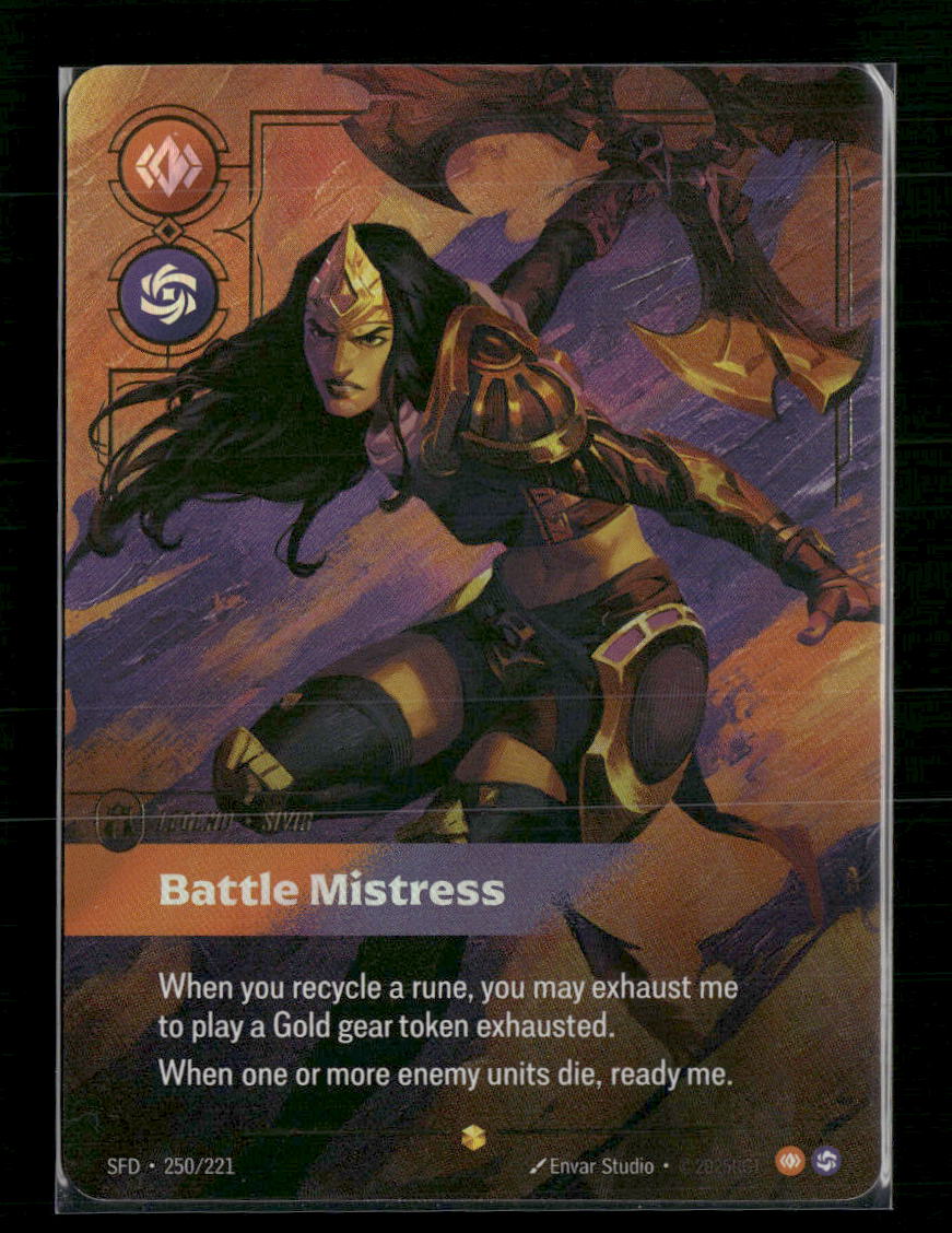 Sivir, Battle Mistress (Overnumbered) #250/221 Foil - Riftbound