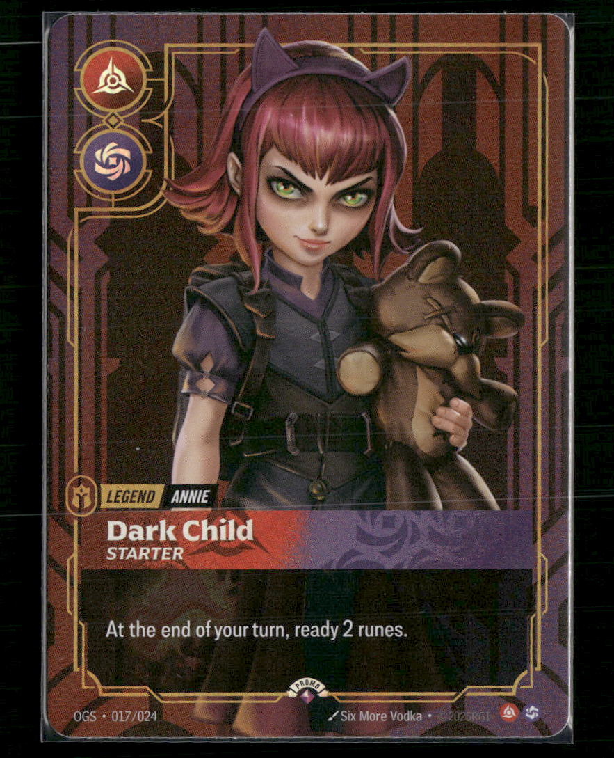 Annie, Dark Child #017/024 Foil - Riftbound Organized Play Promotional Cards
