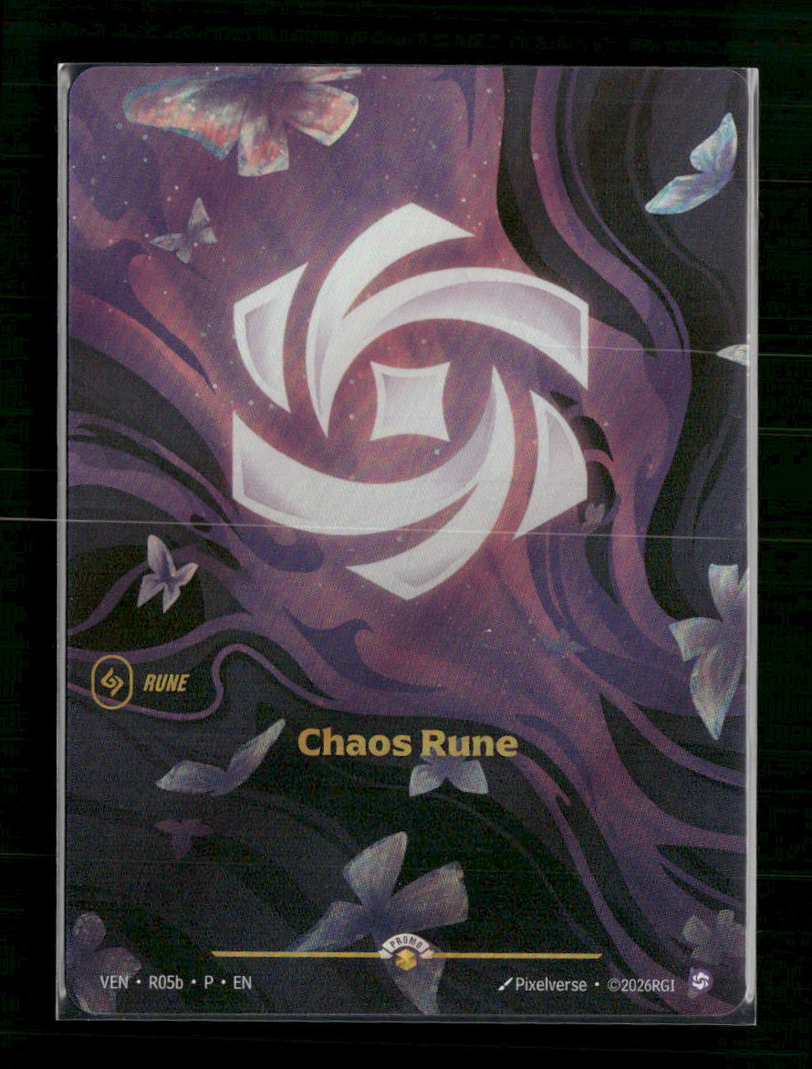 Chaos Rune (Vendetta) #R05b Foil - Riftbound Organized Play Promotional Cards