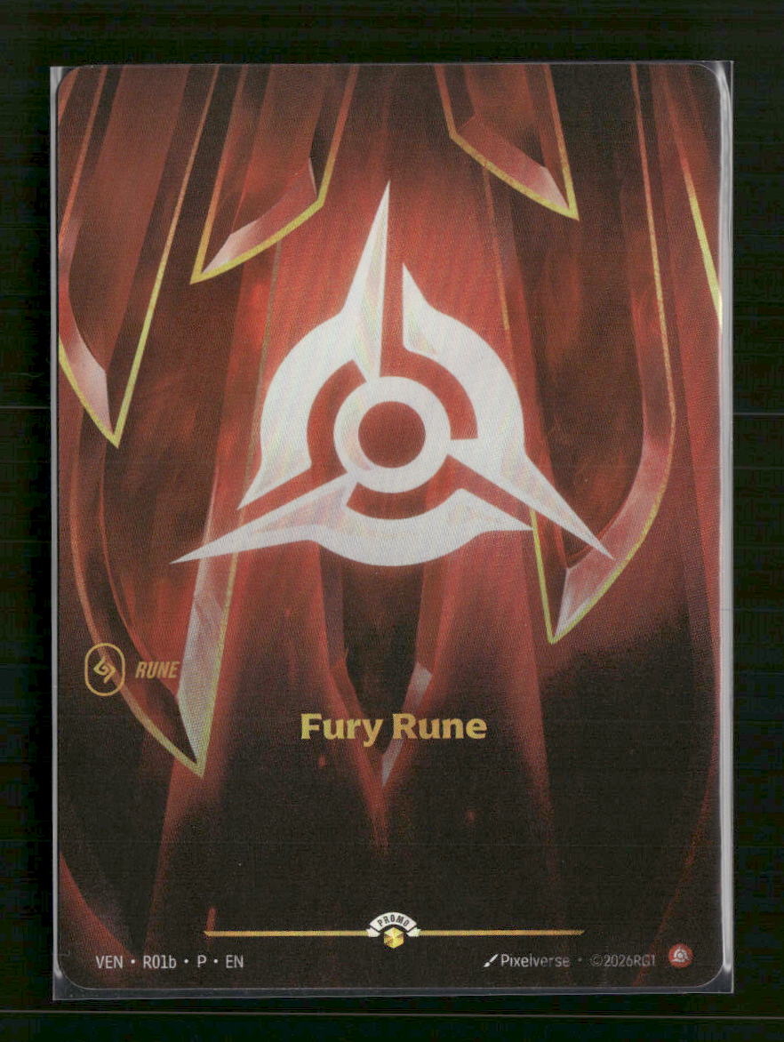 Fury Rune (Vendetta) #R01b Foil - Riftbound Organized Play Promotional Cards