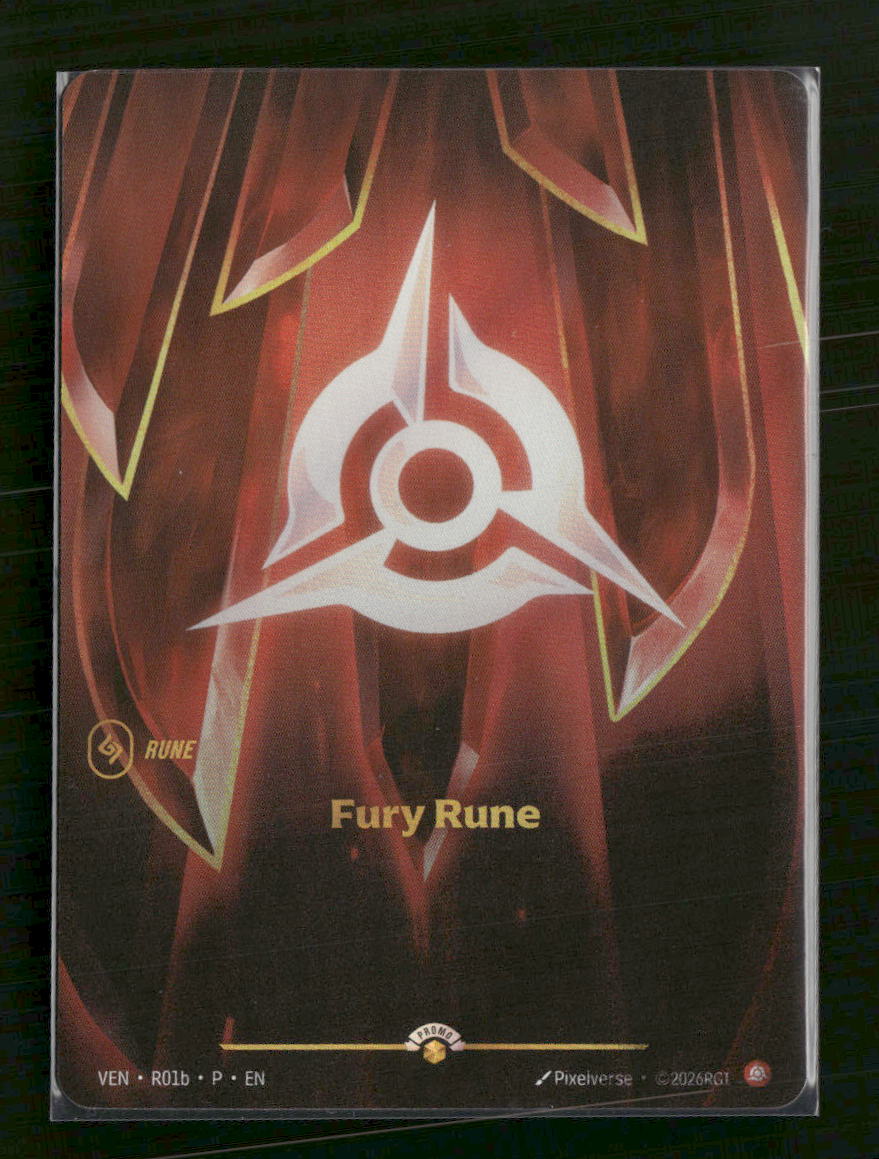 Fury Rune (Vendetta) #R01b Foil - Riftbound Organized Play Promotional Cards