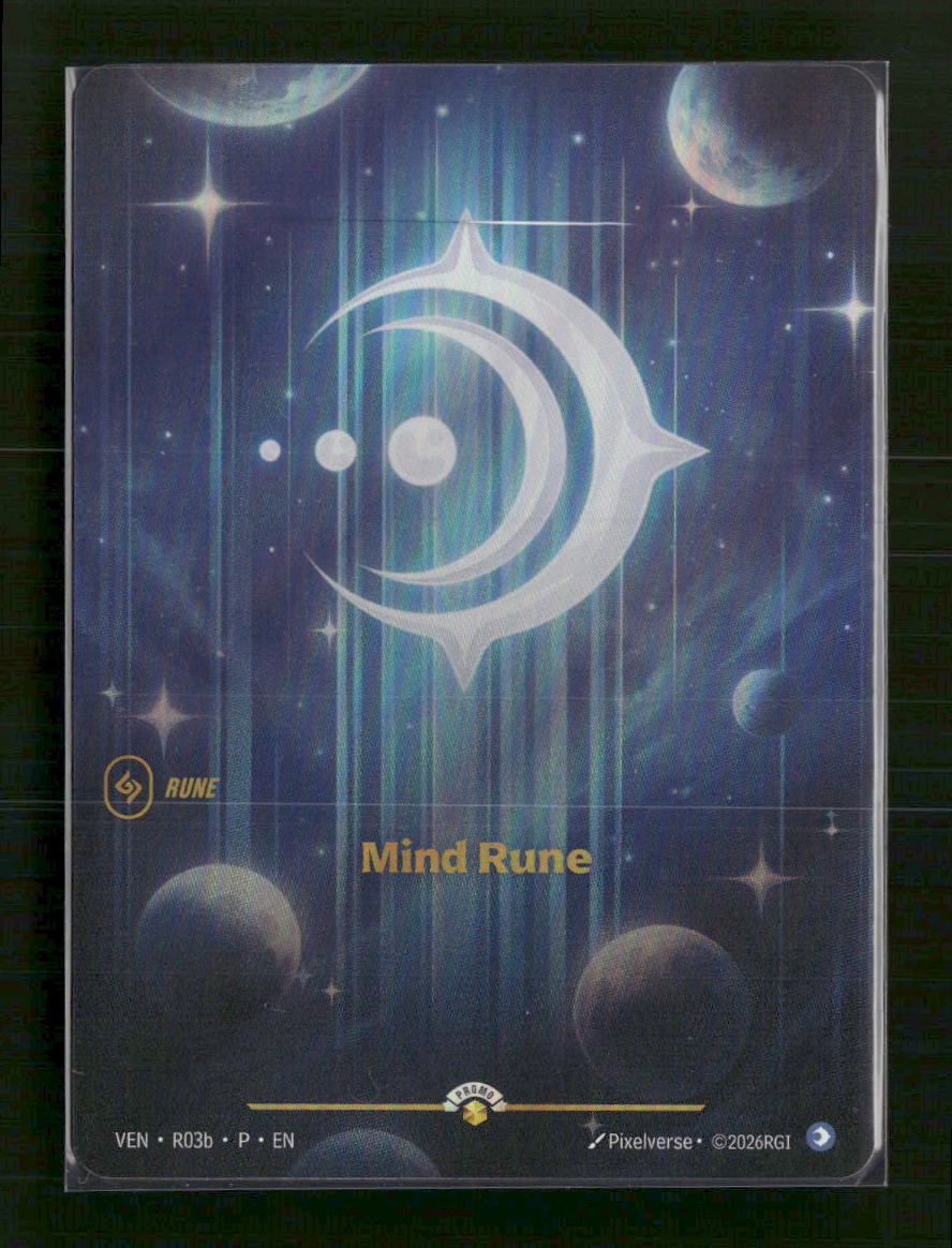 Mind Rune (Vendetta) #R03b Foil - Riftbound Organized Play Promotional Cards