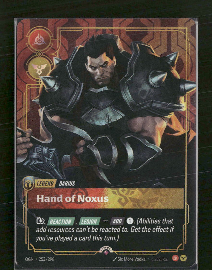 Darius, Hand of Noxus #253/298 Foil - Riftbound Organized Play Promotional Cards
