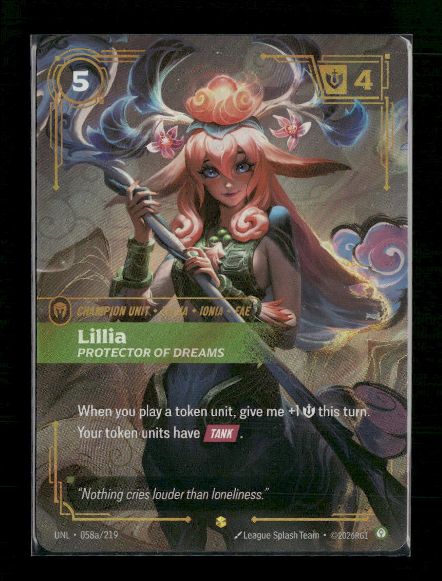 Lillia, Protector of Dreams (Alternate Art) #058a/219 Foil - Riftbound