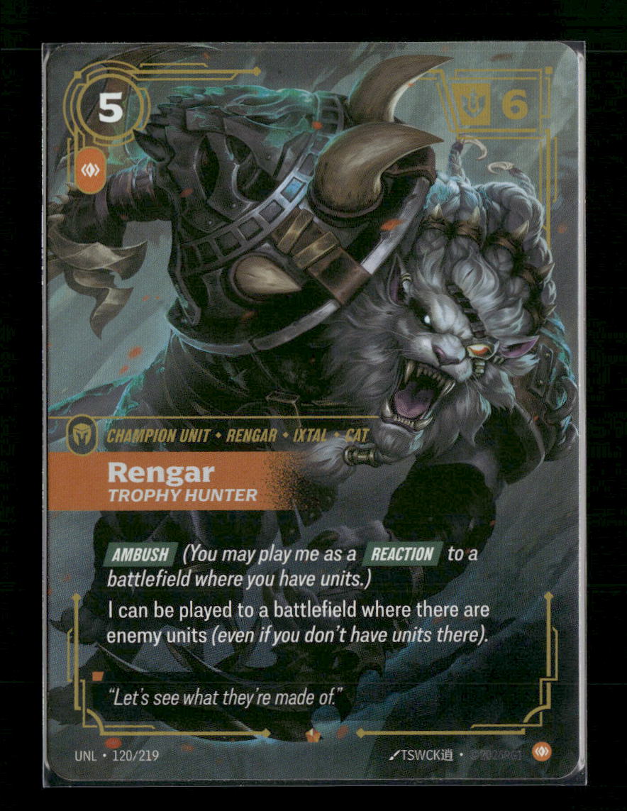 Rengar, Trophy Hunter #120/219 Foil Epic - Riftbound Unleashed