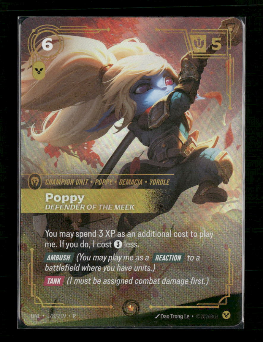 Poppy, Defender of the Meek #178/219 Foil - Riftbound